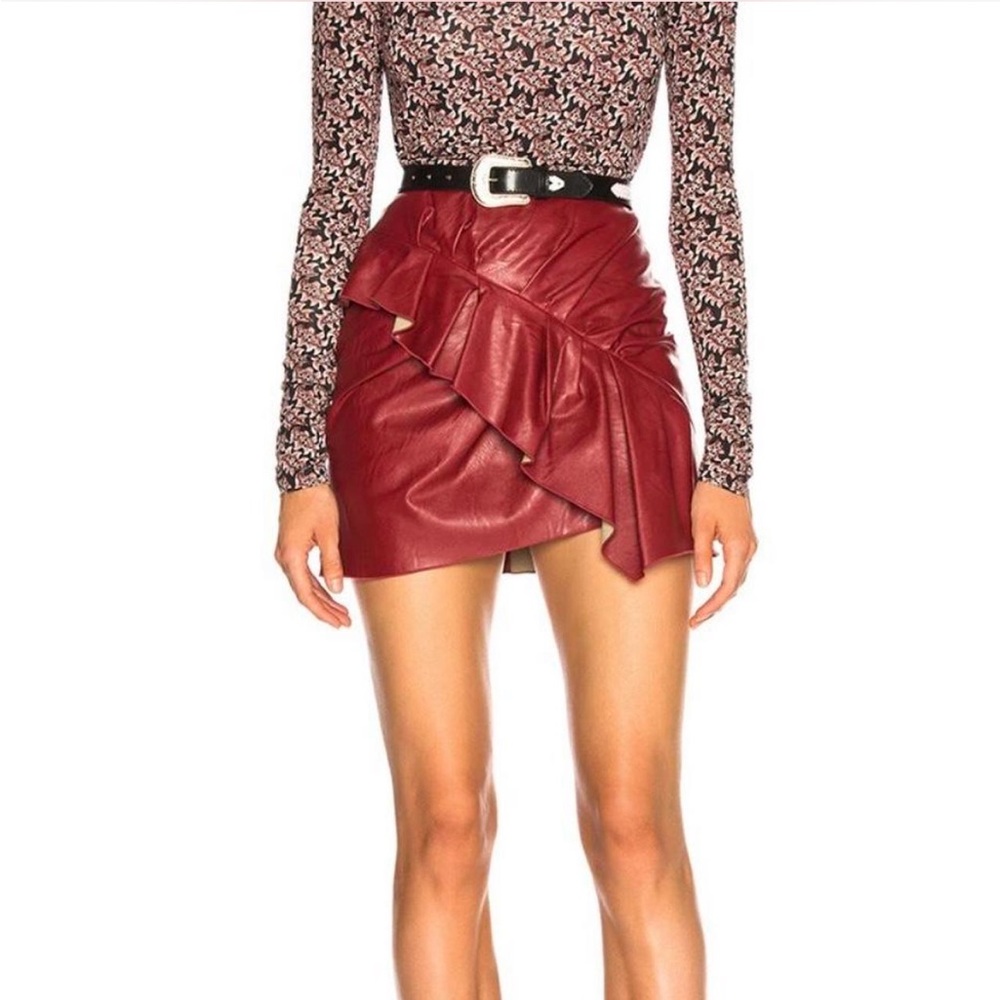 Isabel Marant Red Mini Skirt